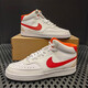 耐克（NIKE）【现货】Nike COURT  MID 经典复古百搭休闲潮流板鞋 CD5466-101 FD9926-161  白红 42