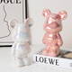 Yunya bear piggy bank living room TV cabinet light luxury entrance wine cabinet decoration ornament home internet celebrity gift love bear [17CM sky blue]