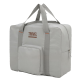 Wanjiazhen Luggage Bag Large Capacity Foldable Travel Bag Portable Storage Luggage Bag Short-distance Trolley Handbag Travel Bag Khaki* Large [Foldable + Trolley Case]