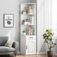 Cangle d'armoire de ranget de rangement nordique armoire de coin nordique chambre d'angle de coin rangement de coin armoire de rangement de rangement de rangement porte 12050cm-helen gris