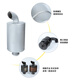 
Changchai Changfa single-cylinder diesel engine exhaust pipe silence 12 15 18 20-horse muffler exhaust cylinder S195 1100 1105 original factory