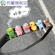 Diamond Electric Vehicle Decoration Small Ornaments Mini Girls Battery Vehicle Accessories Motorcycle Rearview Mirror Car Interior Decorations Spongebob Family Five Pack + Seamless Adhesive