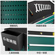 GREENER Auto Repair Tool Cart Mobile Toolbox Multifunctional Push Drawer Workshop Tool Cabinet Repair Parts Storage Y-02 Double Drawer Green Black - Thickened 43KG