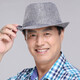 
Carroden new product elderly summer linen hat summer fashion men middle-aged and elderly hat old man old man imitation piment breathable outdoor hat cool gray (large size 60cm)