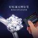 Zhenshang silver Chinese gold Moissanite silver 1 carat ring female seeking wedding birthday gift for girlfriend wife fashion jewelry [delivery certificate + romantic rose gift box] 1 carat Moissanite diamond ring