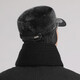 Youthful, middle-aged and elderly men's winter and autumn velvet thickened warm ear protection old man hat dad grandfather old man duck cap black large ear protection one size 54-60cm