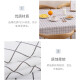 Leli tablecloth tablecloth PVC waterproof, anti-scald and anti-oil wash-free coffee table dining table printed tablecloth 90*137 white grid