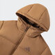 阿迪达斯 （adidas）男服 PUFFY DOWN JKT 暖芯科技保暖600蓬连帽鸭绒面包羽绒服 JV6189/沙漠棕-御寒保暖 600蓬 S (175)