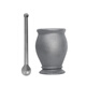 Cast iron tamping jar, nest-to-nest punch, mortar, pestle, cylinder, mortar, mortar, grinder, vegetable oil medium size
