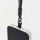 MUJI contains recycled polyester wrist lanyard short anti-lost rope mobile phone rope mobile phone chain mobile phone case lanyard dopamine dark gray