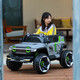 Tank 300 children's electric car four-wheel remote control off-road baby car can sit adults double four-wheel drive child car white 10A lead-acid battery + hard seat four-wheel drive
