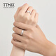 TTMIX couple rings pt950 platinum ring for men and women, female model, a natural pair of platinum proposal and wedding rings, single 11# 5.3-5.5g