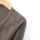Hengyuanxiang Pure Cardigan Jacquard New Men's Winter plus épais bouton chaud Sweater Cardigan Pull pour hommes Camel L / 175 / 92A