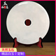 Glückliche Quelle natürliche afghanische weiße Jade Jade Friedliche Schnalle Ornamente Wohnzimmer Großes Hauszubehör Ruhestand Souvenirs Customized Business Geschenke Home Wohnzimmer Eingangseingangsendekoration Ornamente Weiß Jade_20cm reine Schnalle (mit Doppeldrachensitz)
