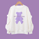 Yoyo Ein neues Mädchenanzug modischer und modischer Frühlings- und Herbst -Kinder -Sportkleidung Mädchen Sweatshirt Große Kinder Frühling 4882 Weiß + 16096 Lila 140 cm