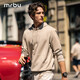 
Mr. Bu Bu’s thin base sweatshirt for men casual hooded men’s inner top 2025 new product KT15763 Oatmeal Grey M (170)