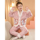 Yuan nationality Kapibala girls pajamas 2024 new coral velvet thickened children girls autumn and winter flannel home clothing LDE6621 Kapibala M code [155-160CM Weight 80-100