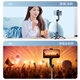 Shuotu Selfie Stick Tripod Mobiltelefon Ständer Travel Handheld Selfie Artefakt Teleskop 360-Grad-Rotation Vollautomatische Multifunktion Desktop Anti-Shake Outdoor Live Mini Tragbares Bracket