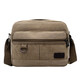 Xushansi shoulder tool bag thickened shoulder crossbody canvas bag hardware electrician tool bag canvas large heavy-duty wear-resistant horizontal style brown small size 1511