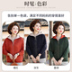 Hengyuanxiang middle-aged mother's clothing, autumn style, short knitted jacket, middle-aged and elderly women's clothing, spring and autumn hooded noble cardigan top