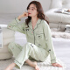 Catren Xinjiang Cotton Pajamas Full Cotton Two-Piece Set Spring and Autumn Women's Knitted Long Sleeve Cloth New Home Clothing Set YM7027 M [Suggested 80~100Jin [Jin equals 0.5 kg]]