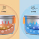Xiaomanexiong 316 Babla de aislamiento de bebé de acero inoxidable Tazón complementario de alimentos Inyección de agua para bebés Dinena