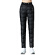 Yalu 2025 Winter New Down Pants Women's Outerwear Slimming Plus Velvet Thickened Casual White Duck Down Warm Cotton Pants Women 3460 Black L (Recommended 105-115 Jin Jin equals 0.5 kg)