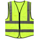 Construction site cycling sanitation traffic protective clothing printed with logo fluorescent yellow safety reflective vest customized fruit green XL