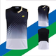 Gu Jianmu 2023 Sommer Yy New ärmellose Badmintonanzug Herrenanzug mit schnellen atmungsaktiven Sportwechsel Tisch Tennis Badminton Net Volleyball-Anzug 1032 Männer schwarzer Ärmeln: mit schwarzen Hosen xl xl