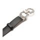 Ferragamo femenino negro de vajilla de vaca de váreos de hebilla de hebilla de banda de 2.5 cm cinturón 23b727 717550 Caja de regalo 85