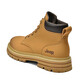 Jeep men's boots, autumn and winter real cowhide, high-top yellow boots, outdoor waterproof Martin boots, casual work boots, golden (leather shoe size) 41