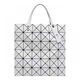 三宅一生（ISSEY MIYAKE）Matte六格哑光大容量PVC托特包Tote包购物手提单肩包节日送礼 炭灰色BB06-AG683