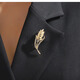 
Dijing wheat ear hair clip brooch set for women's high-end 2025 corsage clip shark chuck hair clip Teacher's Day gift