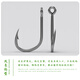 Sakurajima Explosive Hook Anti-Bottom Explosive Hook Large Spring Fish Hook Iseni Fish Hook Set Throwing Rod Sea Fishing Group Fishing Gear Accessories No. 8 Anti-Bottom Explosive Hook 4 Sets in a Box