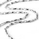 Fat Donglai same style pt950 platinum necklace for men Pt950 platinum necklace for men, simple ingot 18 chain length 50cm long weight 12g thick 2mm