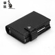 Caja de tarjetas de doble tarjeta de canguroo Billet de billetera Anti-demagnetización RFID Bag Card Creative Business Card Billet Billet Bold de billetera [520 Crazy Horse Negro