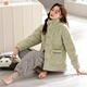 LangSha pajamas for women in winter coral velvet three-layer plus velvet thickened cotton jacket for women flannel warmth can be worn outside home clothes 9215 L[160-165CM/110-120Jin[Jin equals 0.5 kg]]