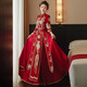 Zhiji Velvet xiUhe Kleidung Braut Hochzeitskleid 2025 Neues Hochzeitskleid Chinesisches Hochzeitskleid Alte Kostüm Toast Hochzeitskleid Velvet 1111 s