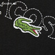 Lacoste French Crocodile Herrenkleidung losen Stil Baumwolle Runde Nackenpullover Sportpullover SH3878 031/Schwarz L 5