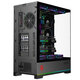 AOC Aidong ACG880B Black Eatx Gaming Computer Desktop Host Case 270 SEA View Room Schnellentfernung/9 Slot Dual Graphics Card/Support 480 Wasserkühlung/digitale Funktionsbildschirm Display