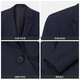 Goldlion pure wool men's bird's eye jacquard business formal suit 50A suit
