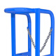 Haojiaju 40L oxygen bottle storage rack fixed rack cylinder anti-fall rack oxygen trolley nitrogen tank argon storage rack single bottle bracket | double chain reinforcement | free Fenghuo casters