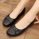 
Hanzer HANCRERS rain boots for women fashion flat sole non-slip waterproof plastic single shoes soft sole black outside casual shallow mouth kitchen work shoes 1699 black 38