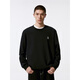 GXG men's black letter pattern round neck sweatshirt men's 24th autumn new arrival black 175/L