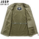 
Jeep (JEEP) vest men's autumn and winter outdoor leisure double-sided multi-pocket workwear vest loose stand collar men's fishing horse clip thin model 9898 khaki (spring and autumn) 2XL (recommended 145-160 Jin [Jin equals 0.5 kg])