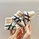 G Luxome Frühlings- und Herbst-neue Babyschuhe für Männer und Frauen 0-1-Jährige Babyschuhe und Socken integrierte Absätze und Kleinkinder Kraken Stripes [verbesserter warmer Stil] 11 innere Länge 13 cm Kleber Sohle etwa 9-13 Monate
