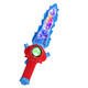 Dinomi children's electric transparent gear luminous saw boy stick luminous sword cartoon chainsaw projection small toy blue cool gear sound light sword 9710 rechargeable version 3 sections No. 5 charging set + screwdriver