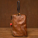 Slow Time Retro Old Leather Key Pack for Men and Women's Coupon Wallet Card Box Coat Leather Key Pack Waist Hanging Car Lock Pack Black