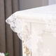 Tingmanyi hollow lace rice cooker cover bedside table cover microwave square towel tea table cloth refrigerator dust cover European style cover hollow peony round tablecloth diameter 100cm