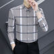 
xcfreht fashion new men's long-sleeved shirt for men's long-sleeved shirt for spring and autumn anti-wrinkle-free business shirts fashionable and versatile 829 white, micro-slim anti-wrinkle M 90-105Jin [Jin equals 0.5 kg] about